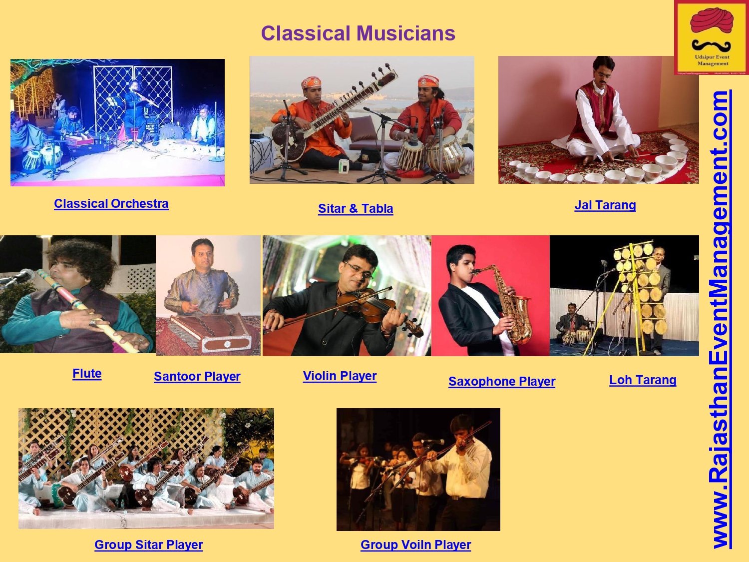 Classical Orchestra — Sitar, Tabla, Flute & Violin